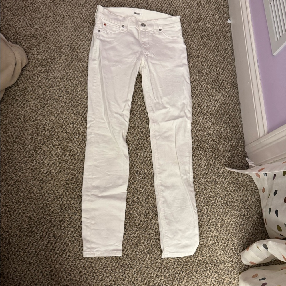 White jeans, Hudson